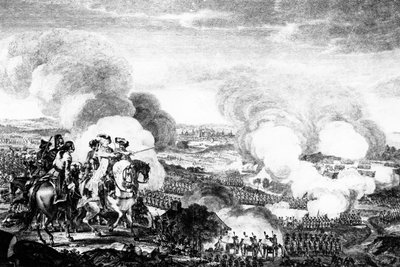 De Slag bij Praag, gevochten op 6 mei 1757 door English School